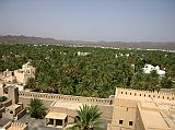 Muscat 06 Nizwa 09 Round Tower View Of Palm Trees